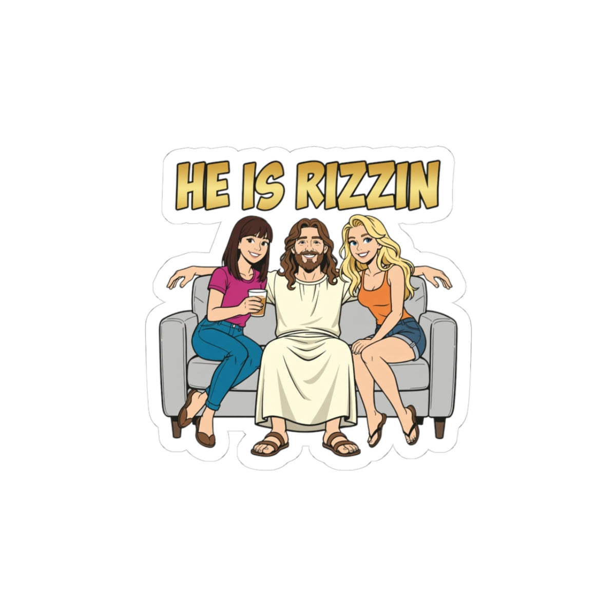 Jesus is Rizzin Sticker
