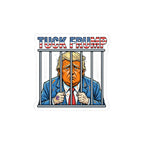 Tuck Frump Behind Bars Sticker