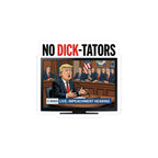 No Dick-tators Allowed Sticker