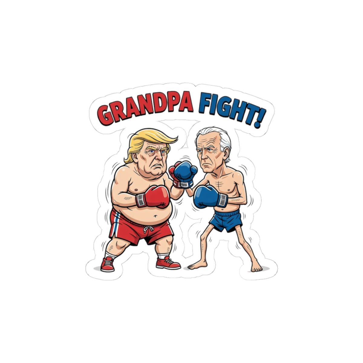 Grandpa Fight! Sticker