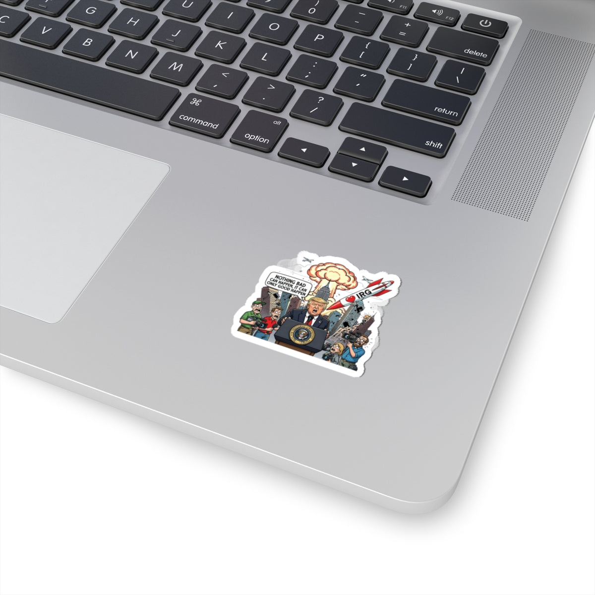 Hearts and Missiles Sticker