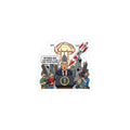 Hearts and Missiles Sticker