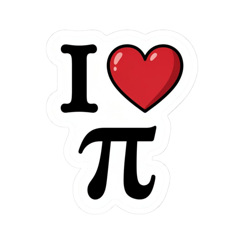 I Heart Pi Sticker
