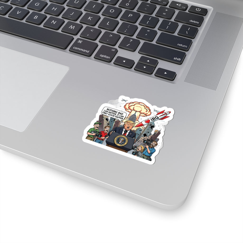 Hearts and Missiles Sticker