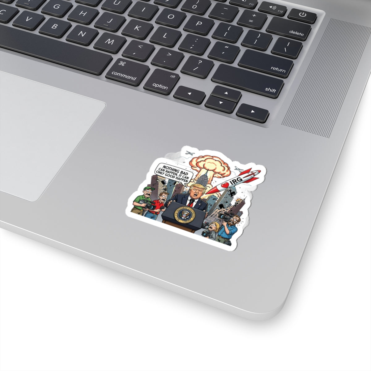 Hearts and Missiles Sticker