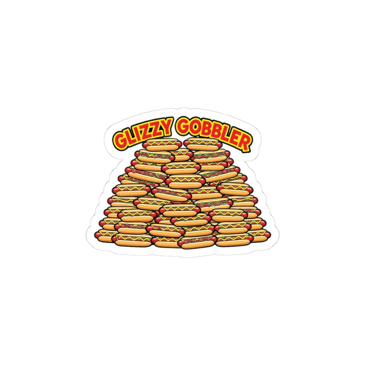 Glizzy Gobbler Hotdog Frenzy Sticker