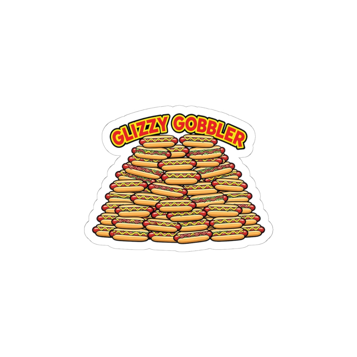 Glizzy Gobbler Hotdog Frenzy Sticker